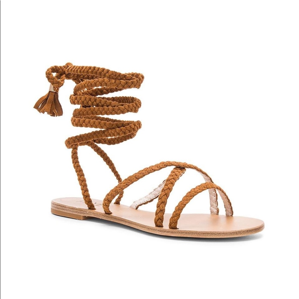 Raye x Revolve 9 braided Sadie lace up sandal